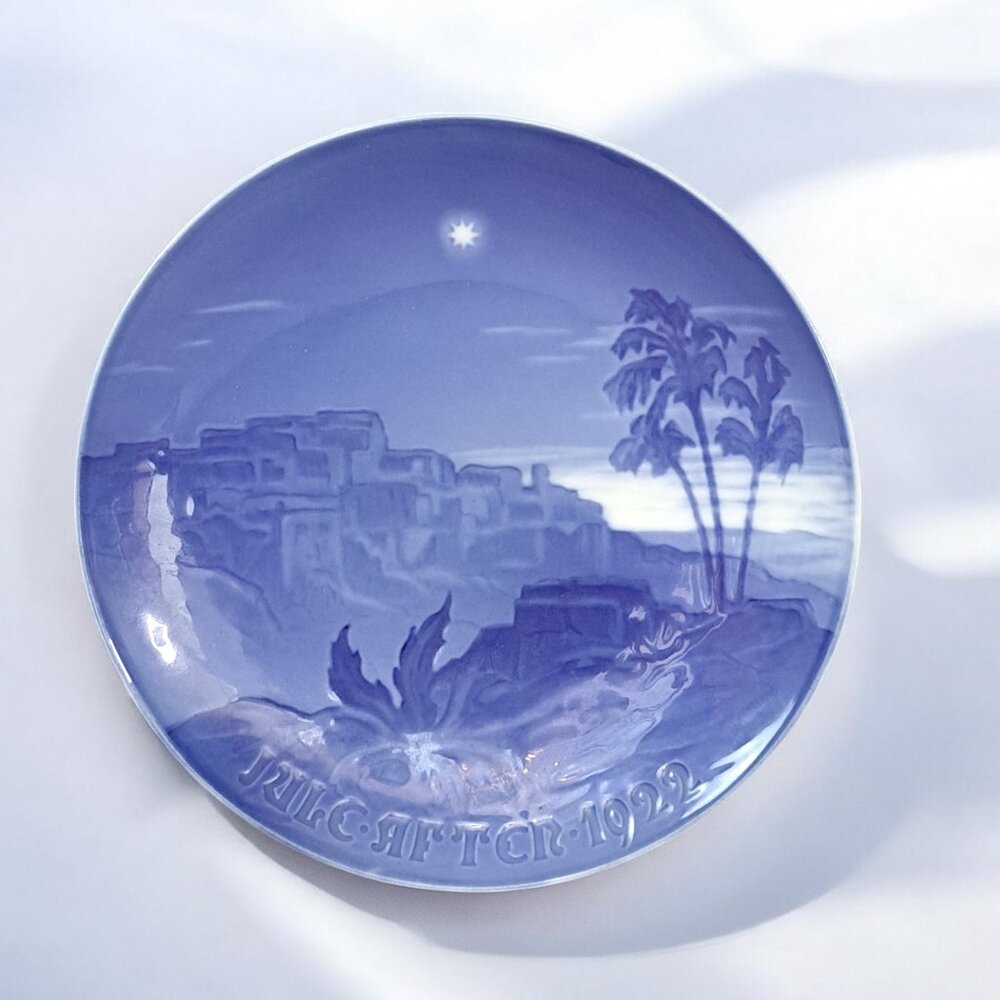 B&G Christmas Plate 1922 Bing & Grøndahl Jule-Aften